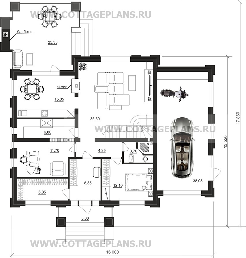 Поэтажные планы проект дома 205-26 общ. площадь 347,65 м2