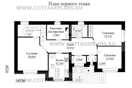 Поэтажные планы проект дома 31-86 общ. площадь 127,1м2