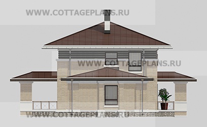 Фасады проект дома 206-74 общ. площадь 117,35м2