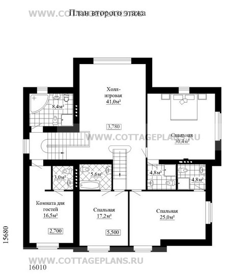 Поэтажные планы проект дома 33-25 общ. площадь 371,6м2