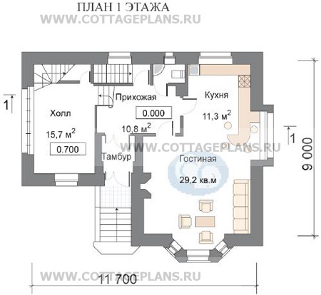 Поэтажные планы проект дома 30-29 общ. площадь 168,4м2