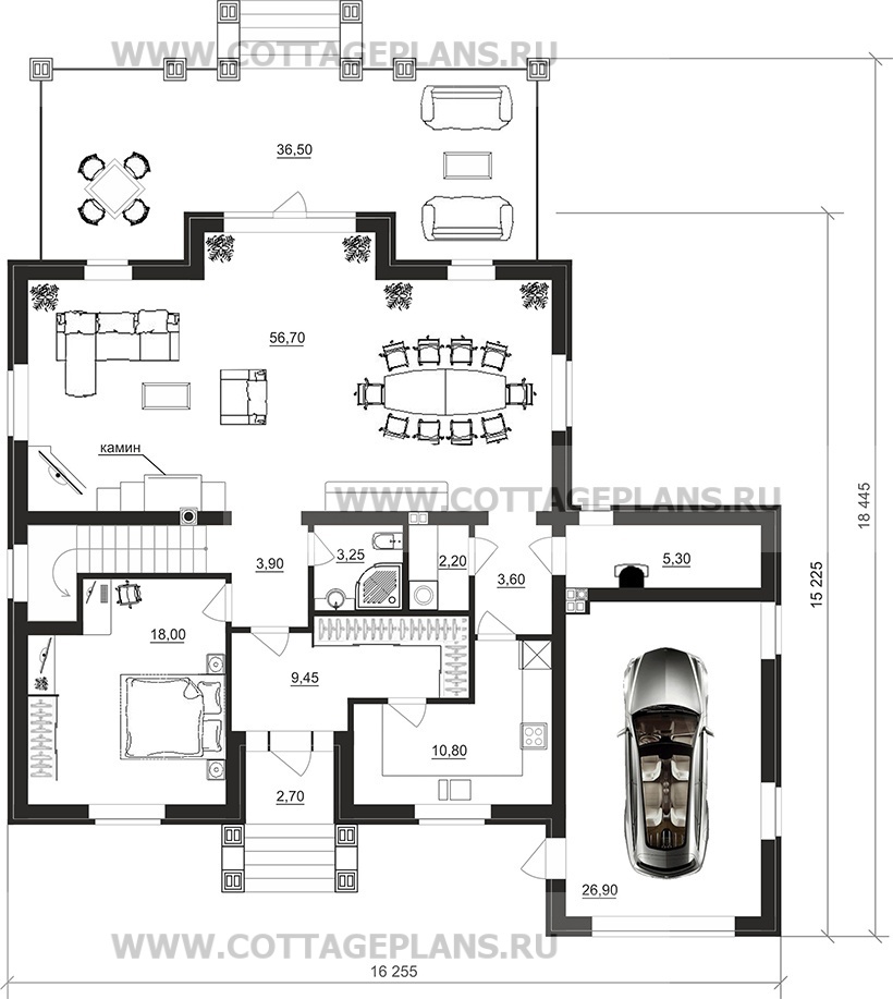 Поэтажные планы проект дома 29-74 общ. площадь 249,65м2