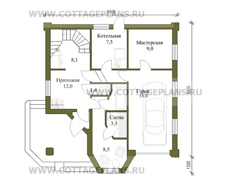 Поэтажные планы проект дома 80-08 общ. площадь 209,5м2