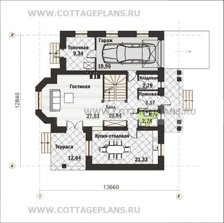 Поэтажные планы проект дома 47-91 общ. площадь 227,45 м2