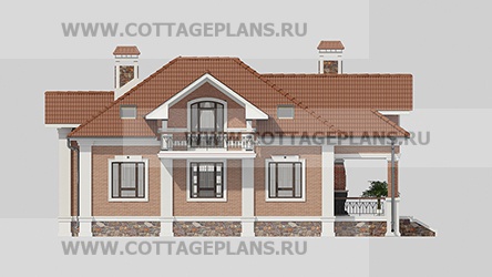 Фасады проект дома 76-93 общ. площадь 328,40 м2