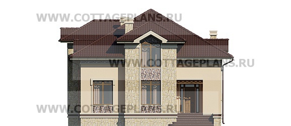 Фасады проект дома 104-72 общ. площадь 195,10 м2