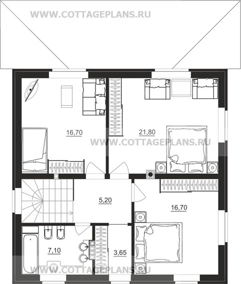 Поэтажные планы проект дома 15-15 общ. площадь 141,15 м2