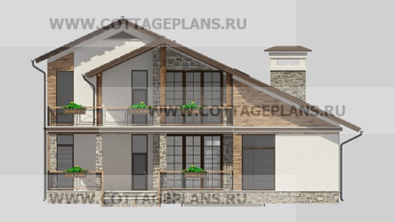 Фасады проект дома 15-51 общ. площадь 313,45 м2