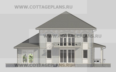 Фасады проект дома 16-87 общ. площадь 316,85 м2