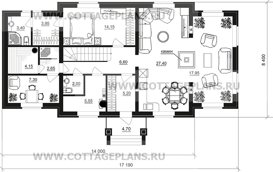 Поэтажные планы проект дома 74-41 общ. площадь 160,50 м2