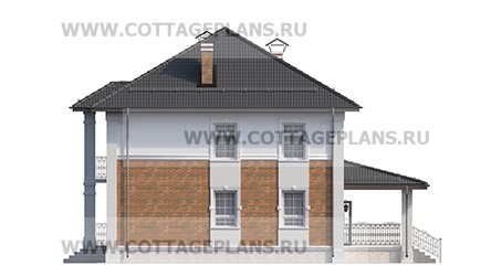 Фасады проект дома 75-22 общ. площадь 205,05 м2