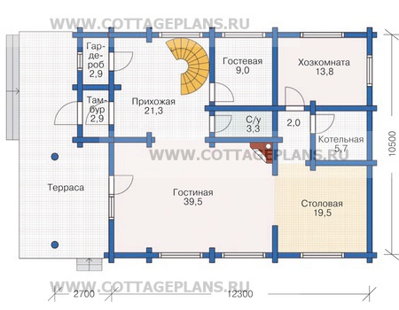 Поэтажные планы проект дома 12-01 общ. площадь 293,5 м2