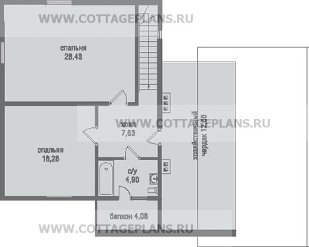 Поэтажные планы проект дома 79-29 общ. площадь 191,26 м2