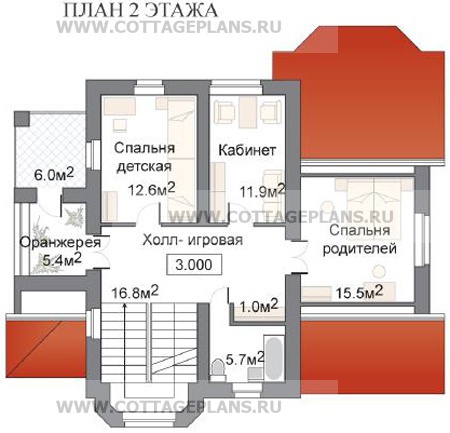 Поэтажные планы проект дома 31-57 общ. площадь 242,7м2
