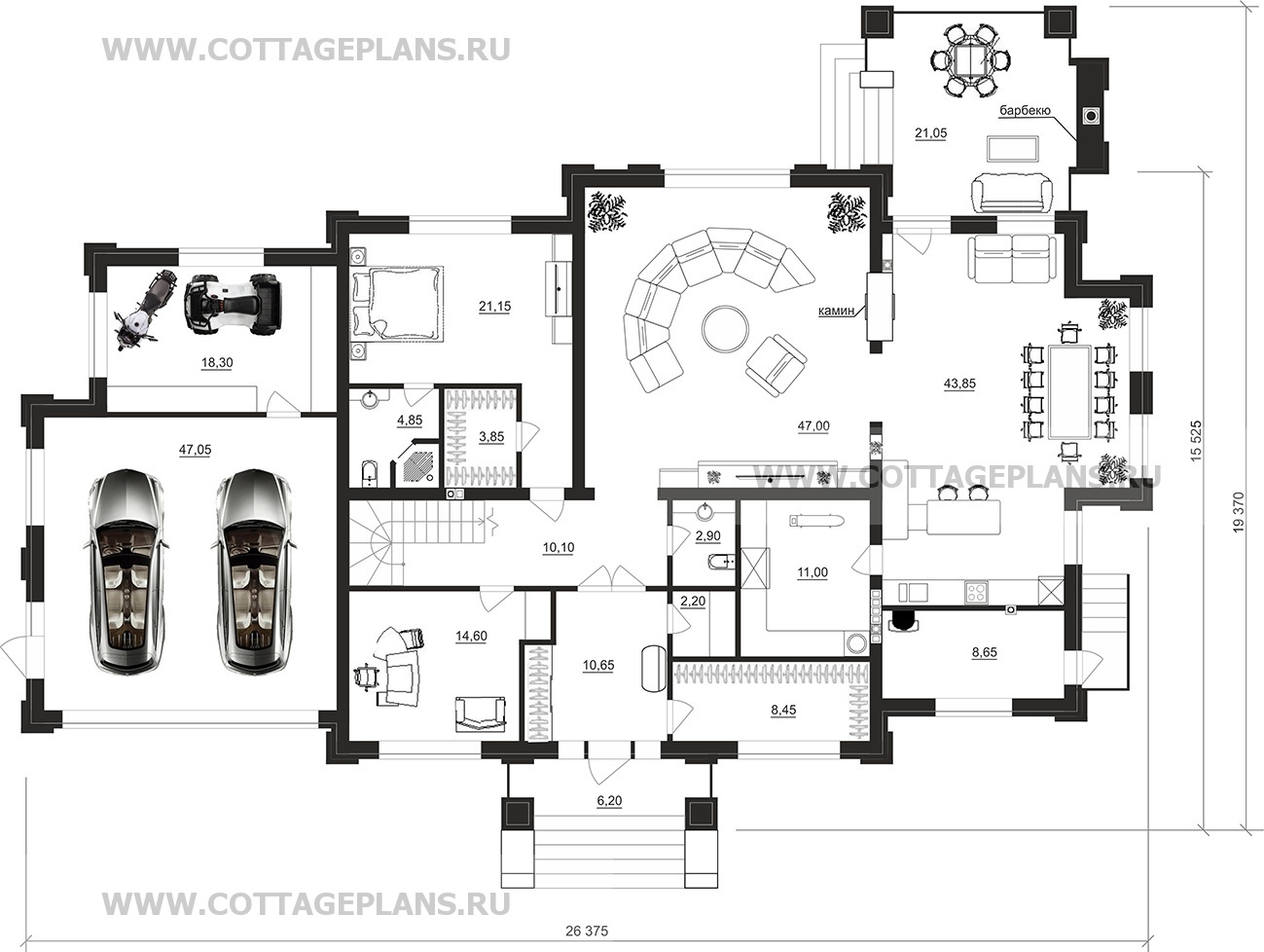 Поэтажные планы проект дома 204-04 общ. площадь 426,50 м2
