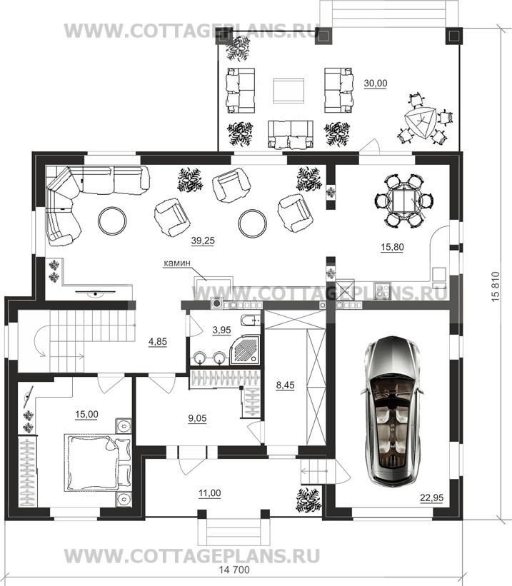 Поэтажные планы проект дома 84-12 общ. площадь 372,85 м2