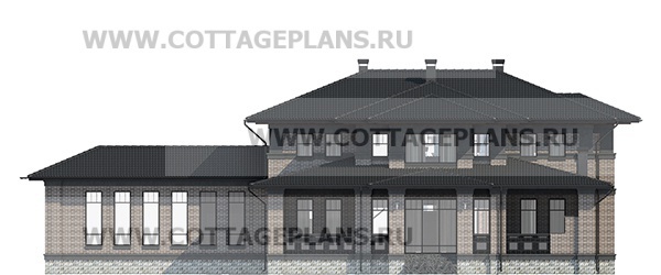 Фасады проект дома 100-38 общ. площадь 346,55 м2