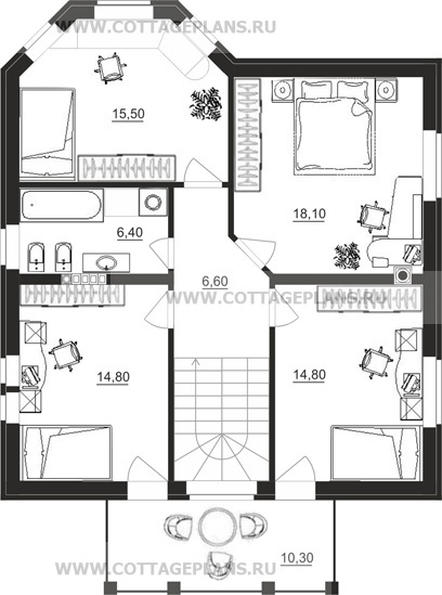 Поэтажные планы проект дома 15-20 общ. площадь 168,45 м2