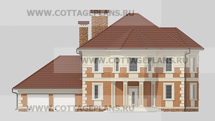 Фасады проект дома 76-11 общ. площадь 410,75 м2