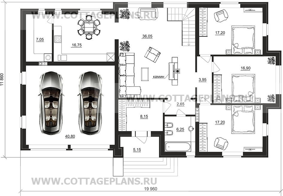 Поэтажные планы проект дома 91-50 общ. площадь 302,15 м2
