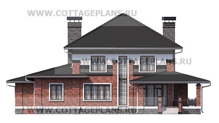 Фасады проект дома 75-38 общ. площадь 277,35 м2