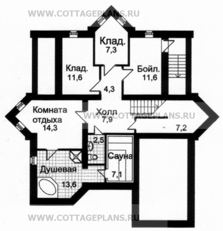 Поэтажные планы проект дома 31-30 общ. площадь 320,0м2
