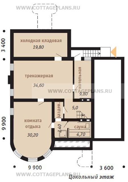 Поэтажные планы проект дома 52-52 общ. площадь 319,4м2