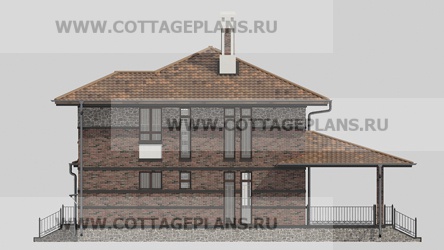 Фасады проект дома 17-12 общ. площадь 372,85 м2