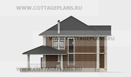 Фасады проект дома 76-23 общ. площадь 295,65 м2