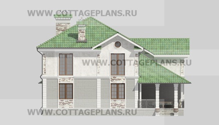 Фасады проект дома 16-53 общ. площадь 225,20м2