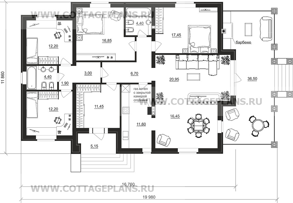 Поэтажные планы проект дома 27-31 общ. площадь 143,05 м2