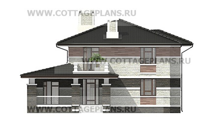 Фасады проект дома 201-62 общ. площадь 401,40 м2