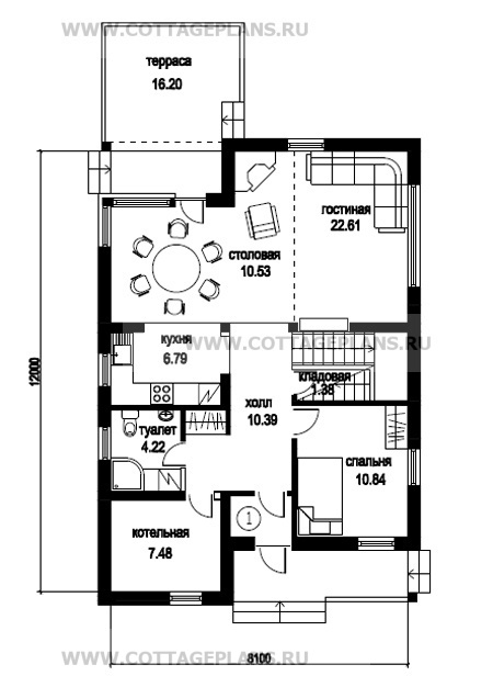 Поэтажные планы проект дома 47-30 общ. площадь 142,87 м2
