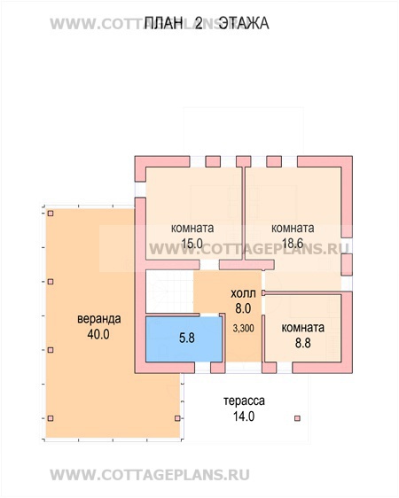 Поэтажные планы проект дома 60-90 общ. площадь 198,1 м2