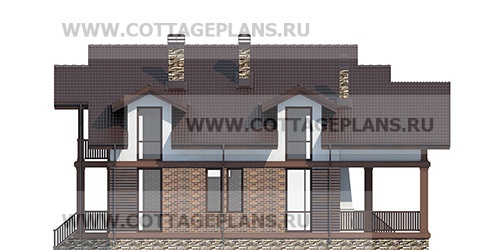 Фасады проект дома 76-46 общ. площадь 305,30 м2