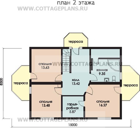 Поэтажные планы проект дома 79-26 общ. площадь 187,3 м2