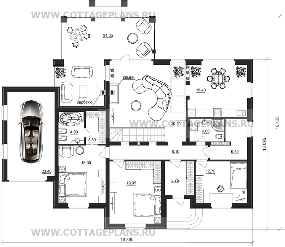 Поэтажные планы проект дома 28-20 общ. площадь 287,75 м2