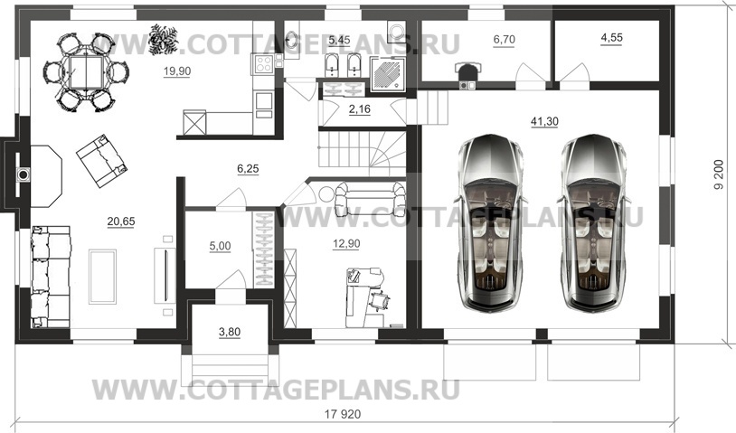Поэтажные планы проект дома 14-18 общ. площадь 206,71 м2