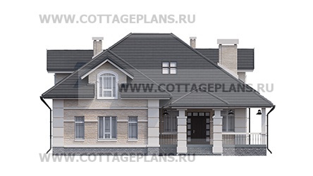 Фасады проект дома 75-62 общ. площадь 290,40 м2