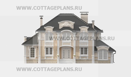 Фасады проект дома 71-15 общ. площадь 380,50 м2