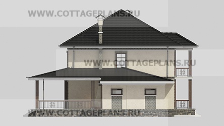 Фасады проект дома 76-16 общ. площадь 325,45 м2