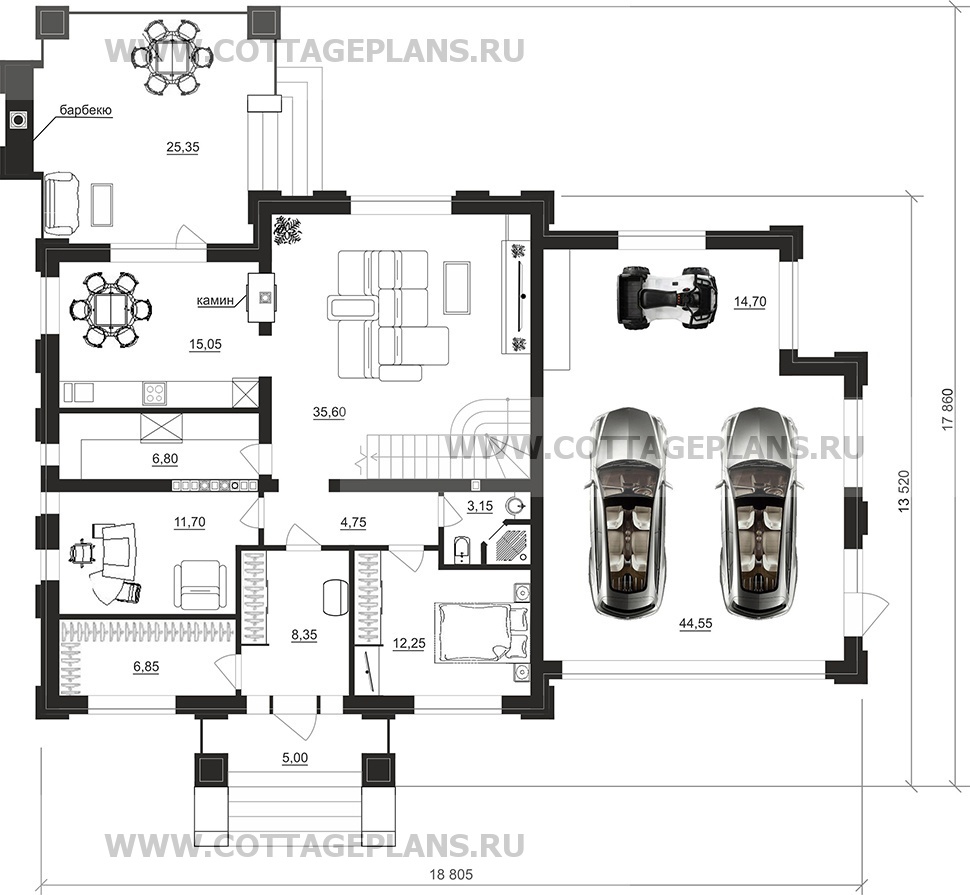 Поэтажные планы проект дома 203-90 общ. площадь 343,30 м2