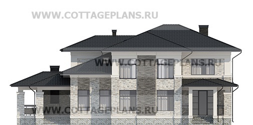 Фасады проект дома 202-56 общ. площадь 339,80 м2