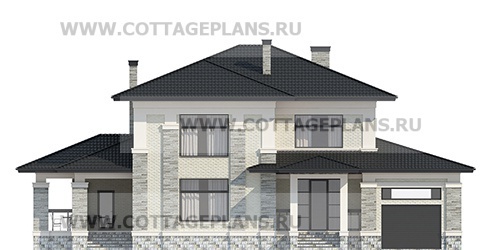 Фасады проект дома 104-40 общ. площадь 326,00 м2