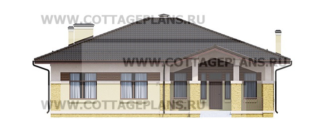 Фасады проект дома 700-16 общ. площадь 144,35 м2