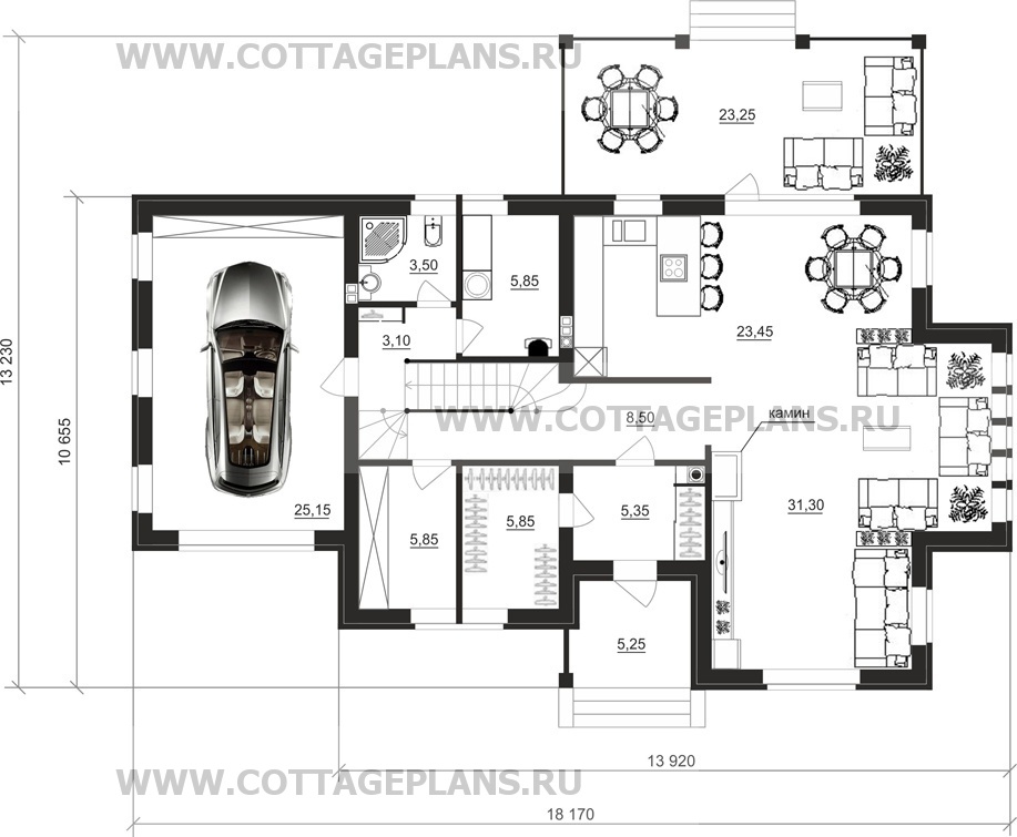 Поэтажные планы проект дома 22-30 общ. площадь 175,95 м2