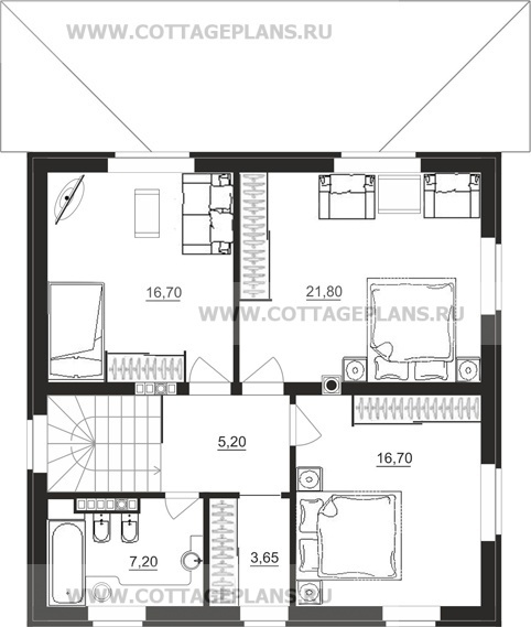 Поэтажные планы проект дома 14-89 общ. площадь 211,55 м2