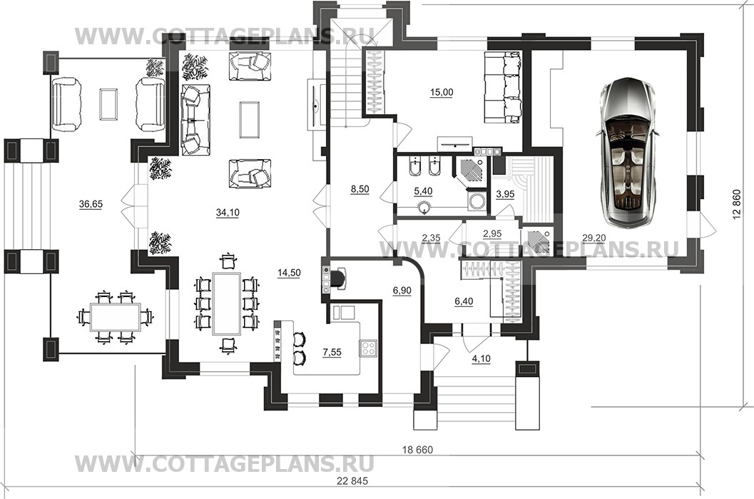 Поэтажные планы проект дома 200-88 общ. площадь 242,50 м2