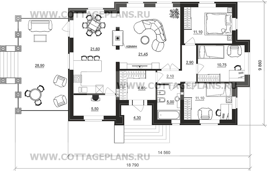 Поэтажные планы проект дома 27-51 общ. площадь 98,15 м2