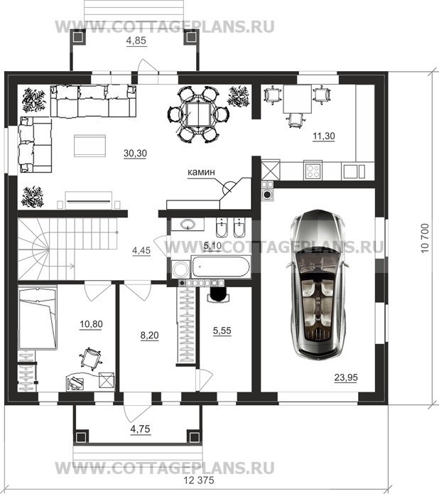 Поэтажные планы проект дома 21-81 общ. площадь 169,45 м2